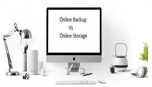 Online back vs online storage